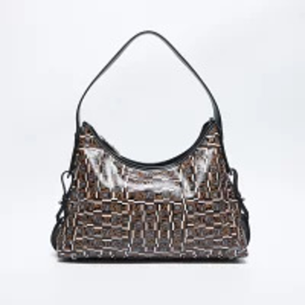 Salvatore Ferragamo brown logo bag shoulder